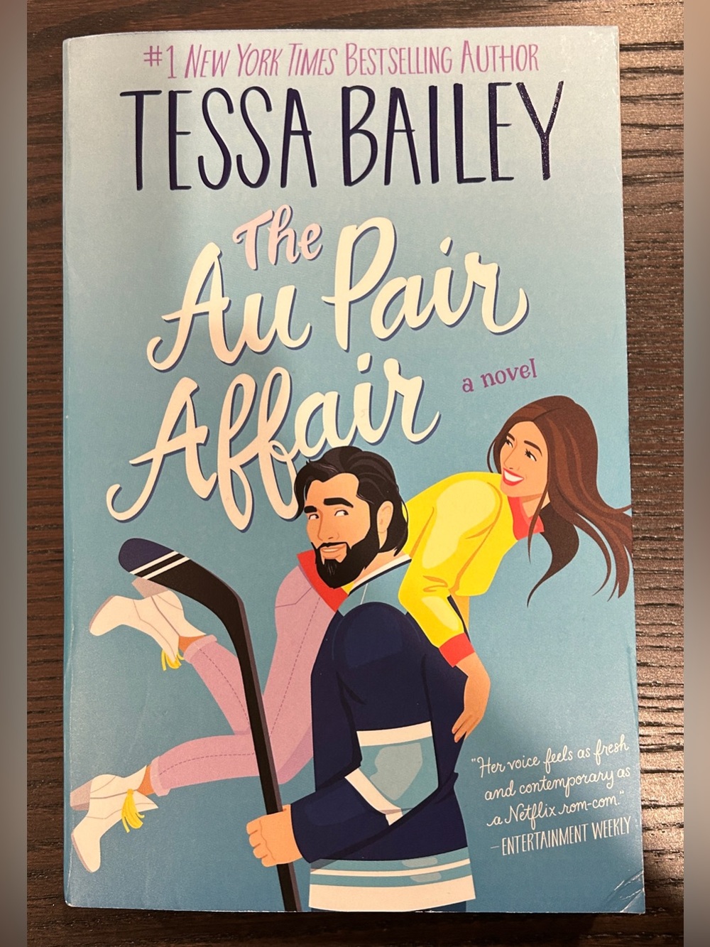 Like New PB Book The Au Pair Affair by Tessa Bailey Hockey Romance